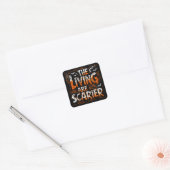 ExDesigner | Aanpassing | Halloween Vierkante Sticker (Envelop)