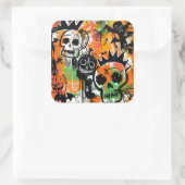 ExDesigner | Aanpassing | Halloween Vierkante Sticker (Tas)