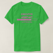 Execeutisch assistent-laadroze t-shirt (Design voorkant)