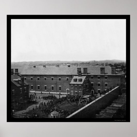 Executie van de Lincoln-condensatoren 1865 Poster (Voorkant)