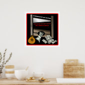 Executie van het Amerikaanse Poster voor dollars (Keuken)