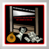 Executie van het Amerikaanse Poster voor dollars (Voorkant)