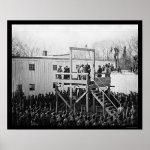 Executie van kapitein Henry Wirz 1865 Poster