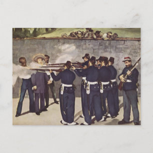 Executie van keizer Maximilian in Mexico - Manet Briefkaart