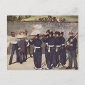 Executie van keizer Maximilian in Mexico - Manet Briefkaart (Voorkant)