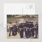 Executie van keizer Maximillian Briefkaart (Voorkant / Achterkant)