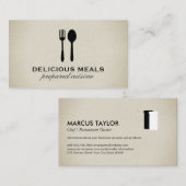 Executief Chef Restaurant Eigenaar Visitekaartje (Voorkant / Achterkant)