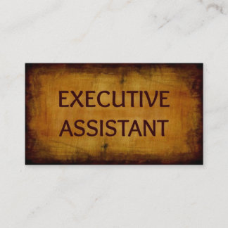 Executive Assistant Antiek geborsteld Visitekaartj Visitekaartje