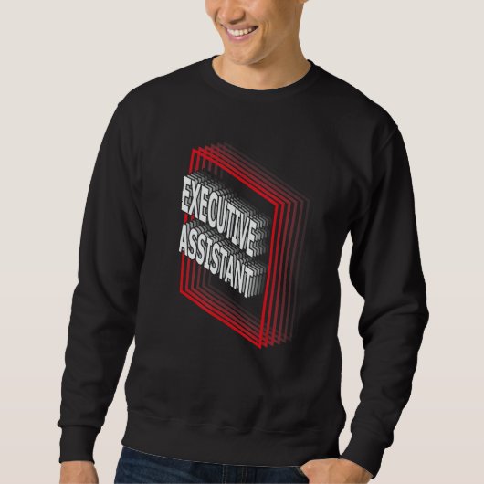 Executive Assistant Job Title Appreciation Retro Trui (Voorkant)