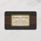 Executive Black en Brown Visitekaartje (Voorkant)