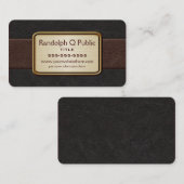Executive Black en Brown Visitekaartje (Voorkant / Achterkant)