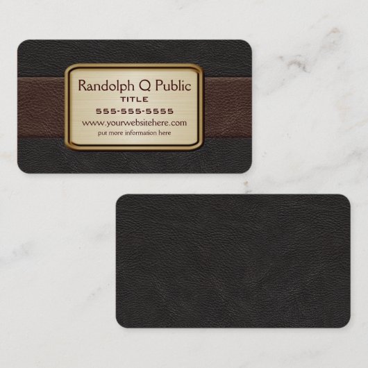 Executive Black en Brown Visitekaartje (Voorkant / Achterkant)