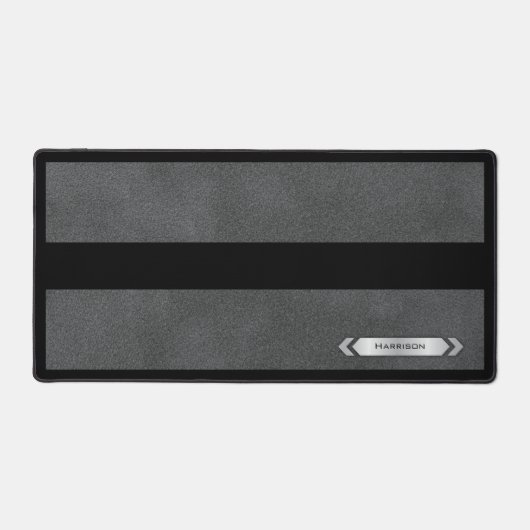 Executive Black Gray Minimalist For Him Bureaumat (Voorkant)