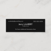 Executive Black Mini Visitekaartje (Voorkant)