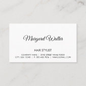 Executive Black | Monogram Visitekaartje (Achterkant)