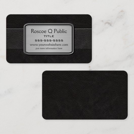 Executive Black Visitekaartje (Voorkant / Achterkant)