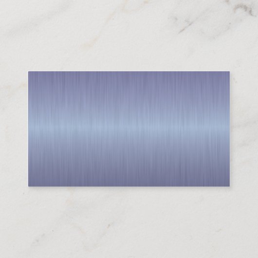 Executive Blue Brush Steel Monogram Visitekaartje (Achterkant)