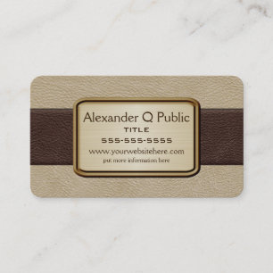 Executive Brown en Tan Visitekaartje