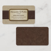 Executive Brown en Tan Visitekaartje (Voorkant / Achterkant)
