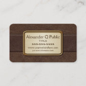 Executive Brown Visitekaartje (Voorkant)