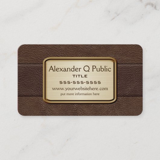 Executive Brown Visitekaartje (Voorkant)