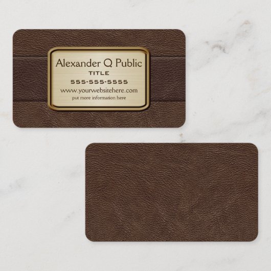 Executive Brown Visitekaartje (Voorkant / Achterkant)