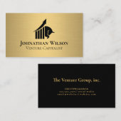 Executive Business Gold Metallic Visitekaartje (Voorkant / Achterkant)