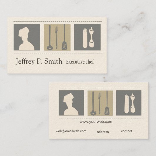Executive Chef Catering Foodist Culinair Visitekaartje (Voorkant / Achterkant)