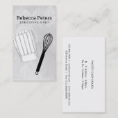 Executive Chef | Chef-Pet en whisky Visitekaartje (Voorkant / Achterkant)