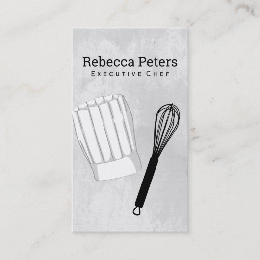 Executive Chef | Chef-Pet en whisky Visitekaartje (Voorkant)