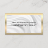 Executive Chef | Culinair Gold Metallic Business Visitekaartje (Achterkant)