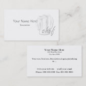 Executive Chef Custom Visitekaartje (Voorkant / Achterkant)