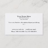 Executive Chef Custom Visitekaartje (Achterkant)