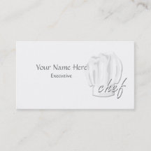 Executive Chef Custom Visitekaartje