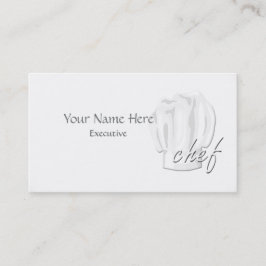 Executive Chef Custom Visitekaartje