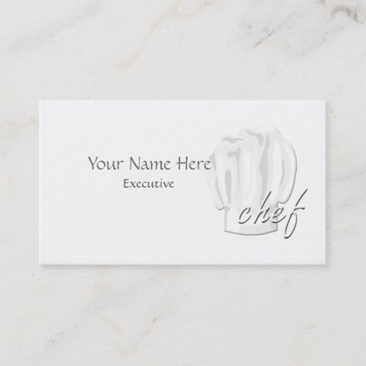 Executive Chef Custom Visitekaartje (Voorkant)