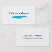 Executive Chef | Cyaan II Visitekaartje (Voorkant / Achterkant)