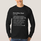Executive Chef Definitie Betekenis T-shirt (Voorkant)