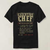 Executive Chef Funny Definition T-shirt (Design voorkant)