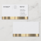 Executive Chef Gouden Afwerking Visitekaartje (Voorkant / Achterkant)