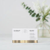 Executive Chef Gouden Afwerking Visitekaartje (Staand voorkant)