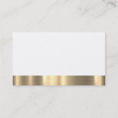 Executive Chef Gouden Afwerking Visitekaartje (Achterkant)