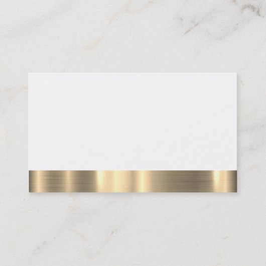 Executive Chef Gouden Afwerking Visitekaartje (Achterkant)