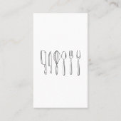 Executive Chef | Keukenkeukengereedschap Visitekaartje (Achterkant)