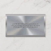 Executive Chef | Kweekzilver Metallic Visitekaartje (Achterkant)