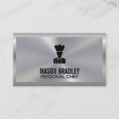 Executive Chef | Kweekzilver Metallic Visitekaartje (Voorkant)