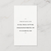 Executive Chef | Leisteen | Cleaver Knife Visitekaartje (Achterkant)