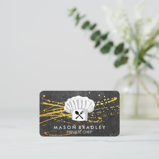 Executive Chef Modern Visitekaartje (Staand voorkant)