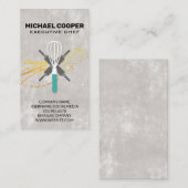 Executive Chef | Rolspelden en whisky Visitekaartje (Voorkant / Achterkant)