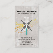 Executive Chef | Rolspelden en whisky Visitekaartje (Voorkant)